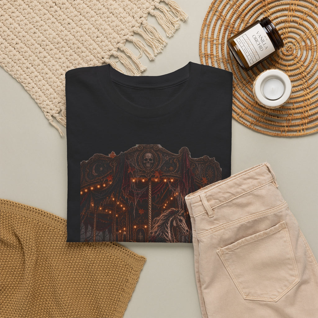 Carnival Carousel T‑Shirt — Moody Vintage Horse Fairground Tee