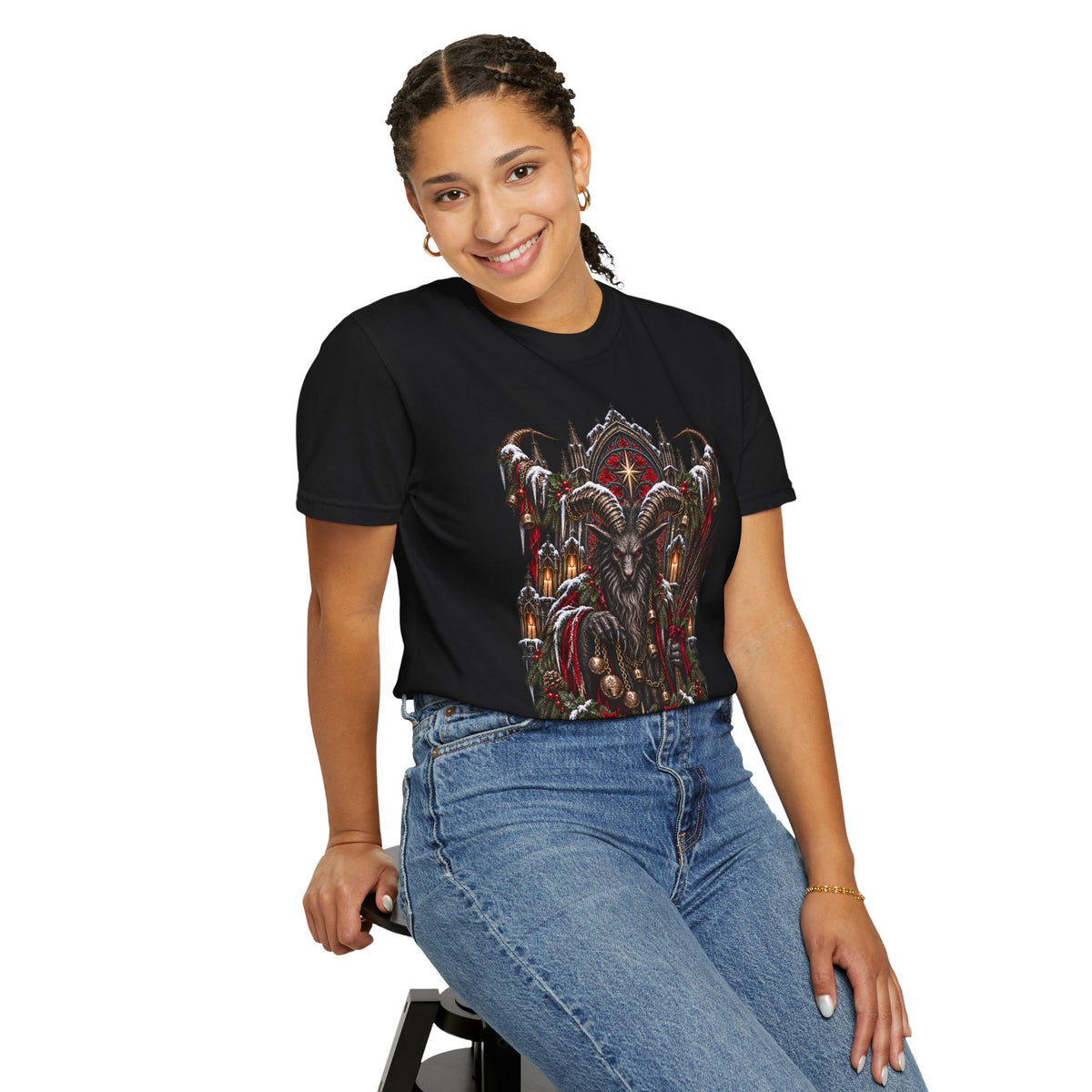Krampus T-Shirt — Dark Alpine Christmas Folklore Art