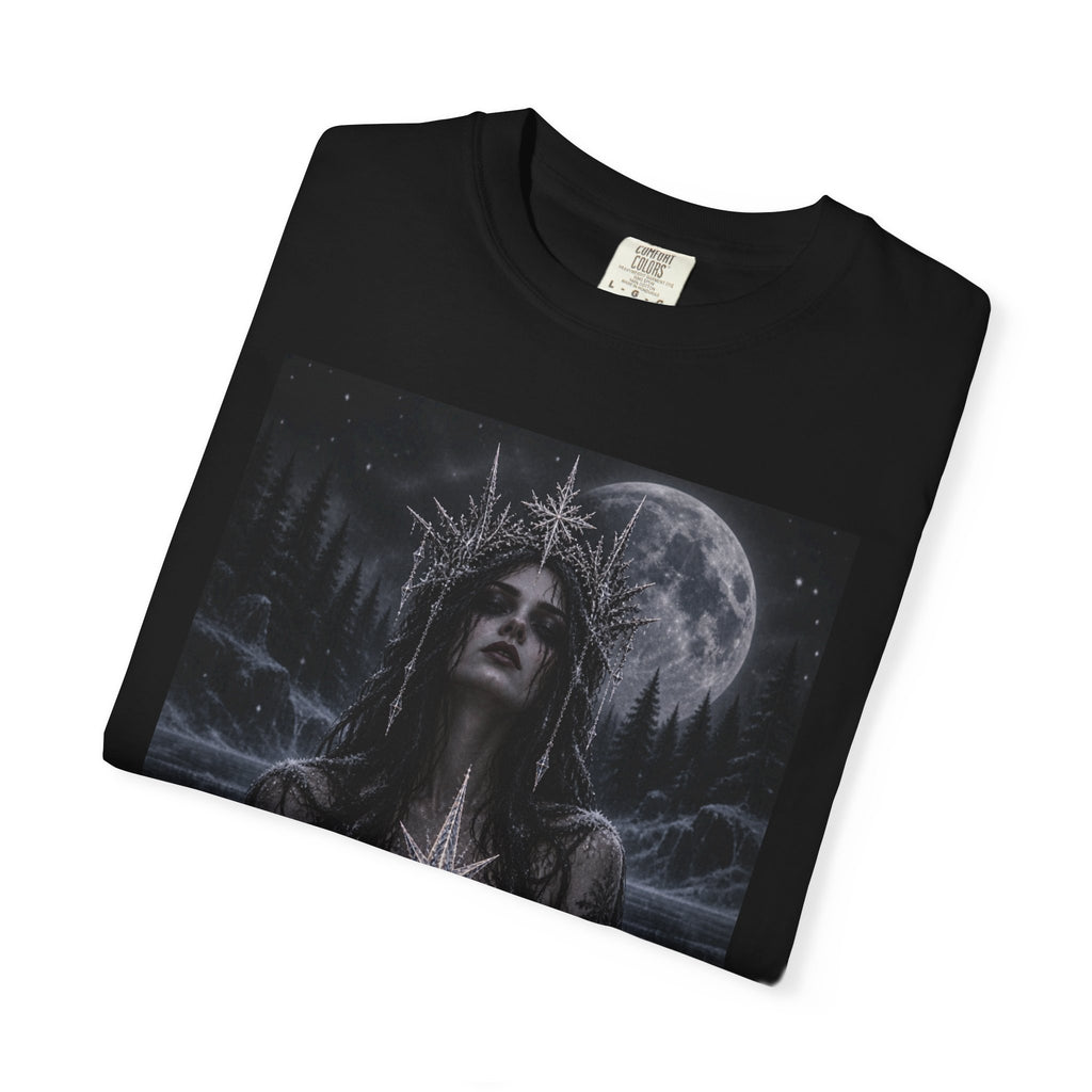 Mystic Moonlight T-Shirt — Gothic Star Goddess Graphic Tee