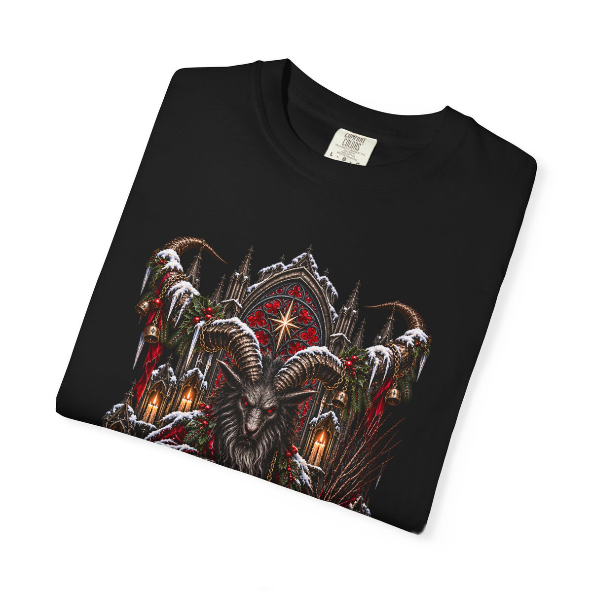 Krampus T-Shirt — Dark Alpine Christmas Folklore Art