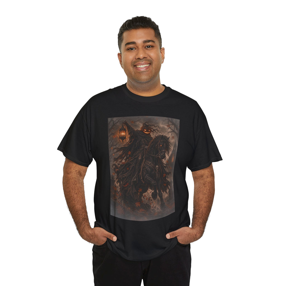Pumpkin Rider T-Shirt — Jack-O’-Lantern Halloween Graphic