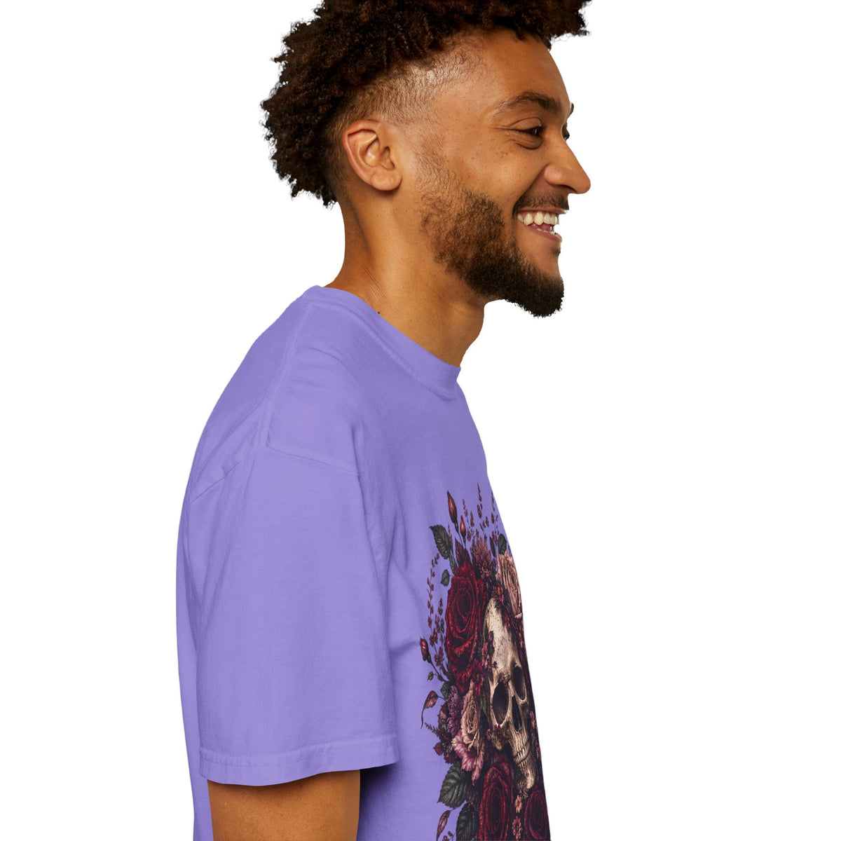Skull & Rose T-Shirt — Gothic Floral Graphic
