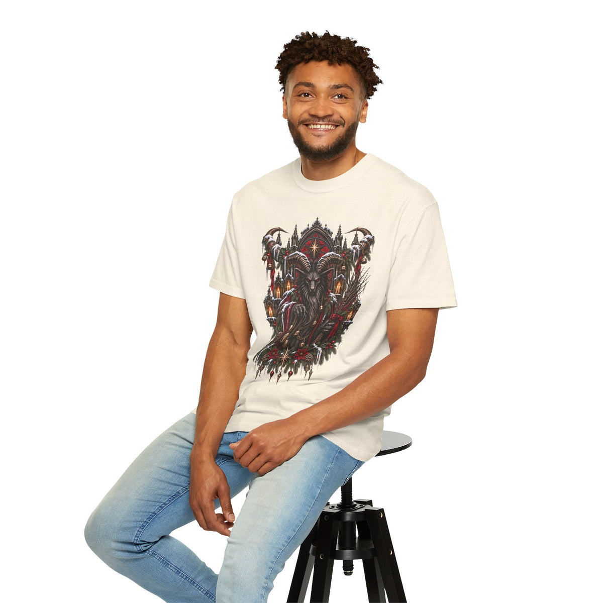Krampus T-Shirt — Dark Alpine Christmas Folklore Art